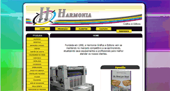 Desktop Screenshot of harmoniagrafica.com.br