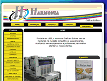 Tablet Screenshot of harmoniagrafica.com.br